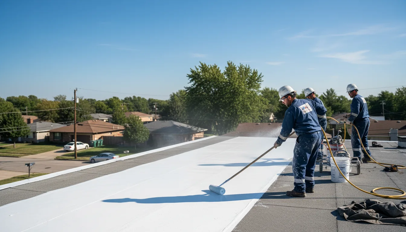 Commercial roof coating in Crystal Hill, VA near me